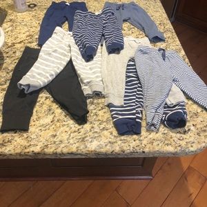 8 pairs of baby pants. Size 18 mo. and 12-18 mo.